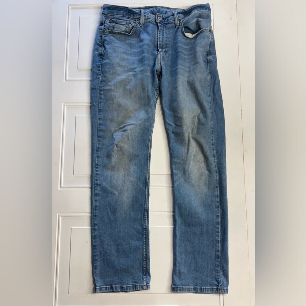 Levis 514 Men's Sz 32x32 Medium Wash Blue Jeans Classic Straight Stretch Denim